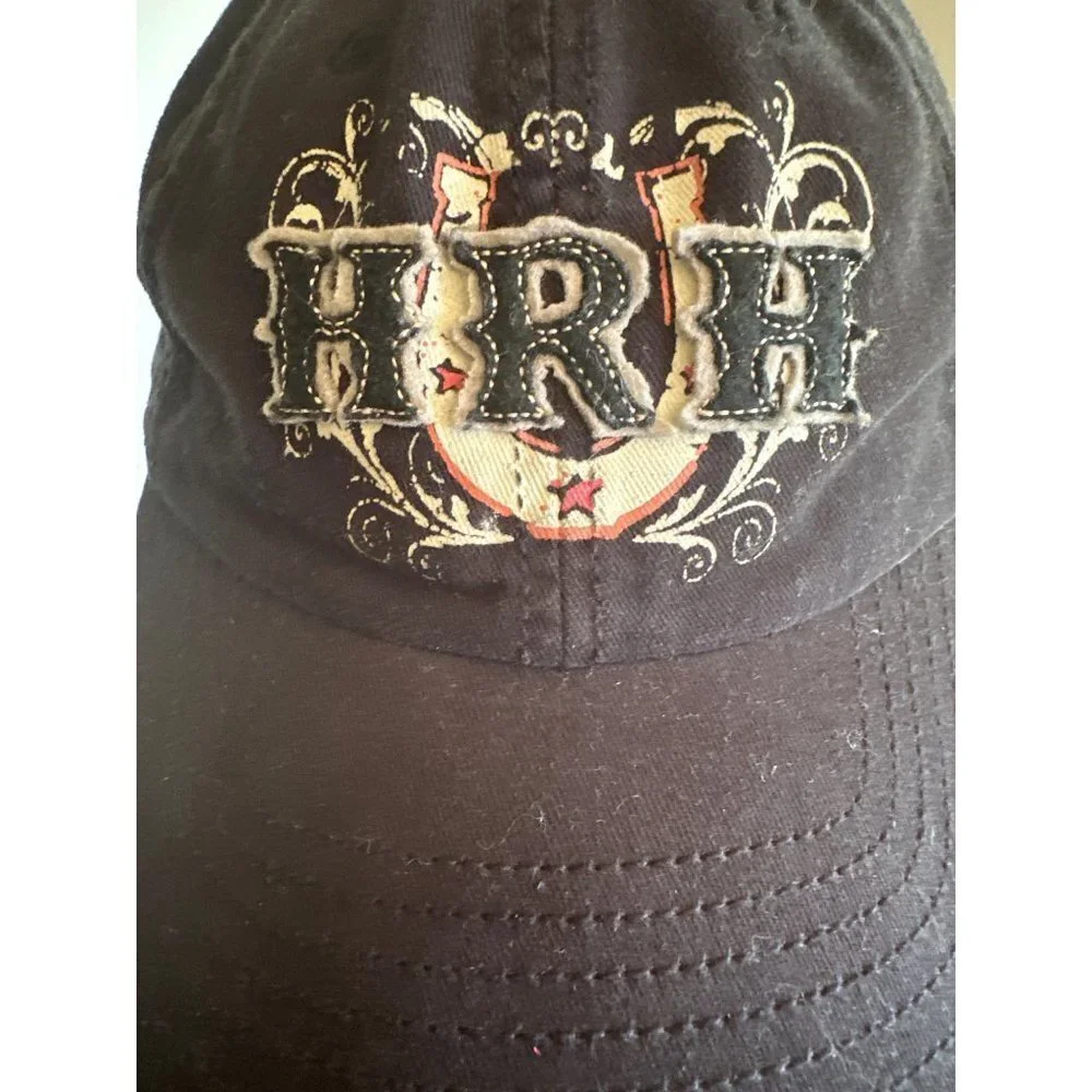 Hard Rock Hotel Baseball Cap Black‎ HRH Las Vegas Horseshoe Adjustable Hat